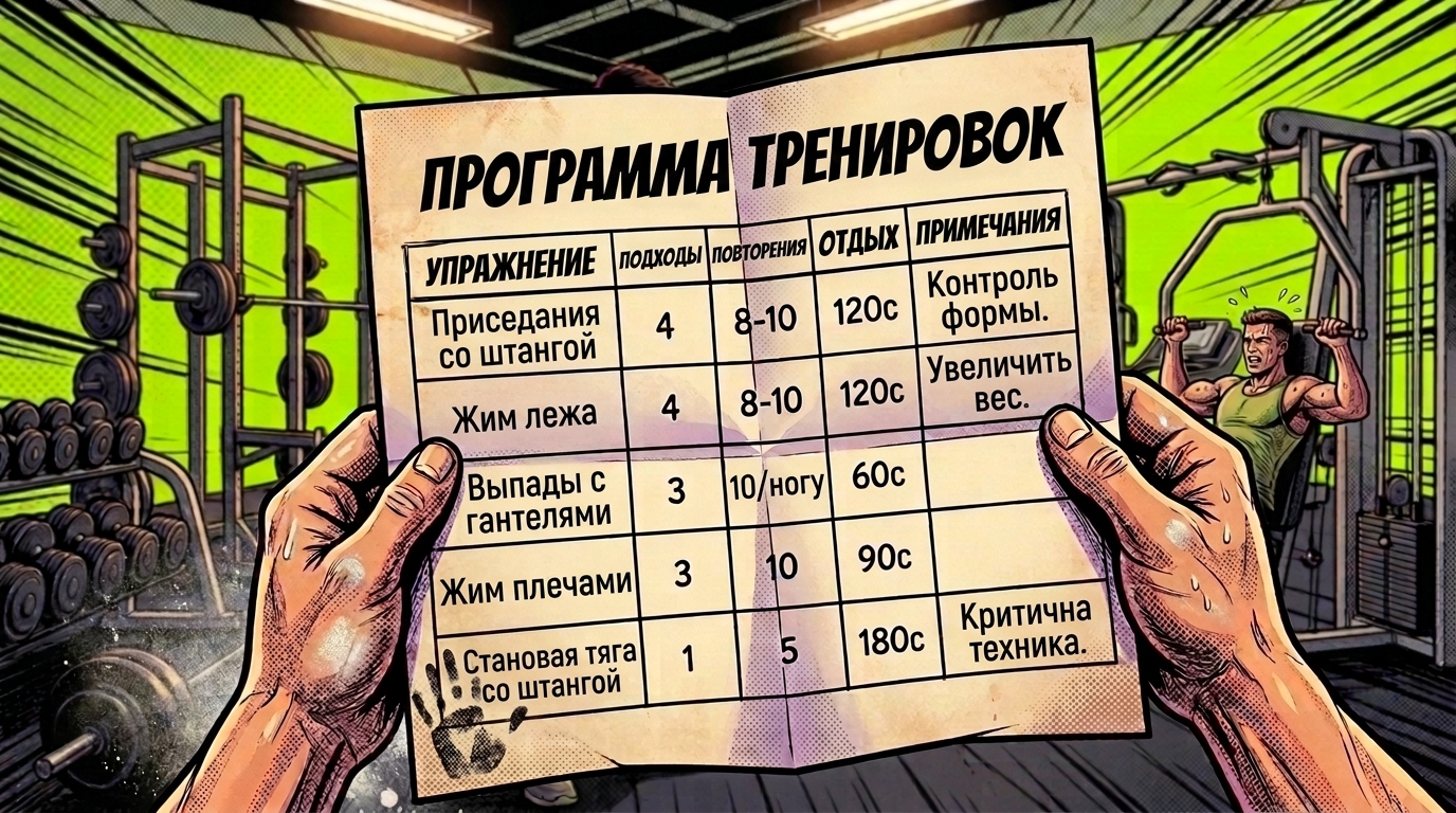 Эффективная программа тренировок в тренажерном зале