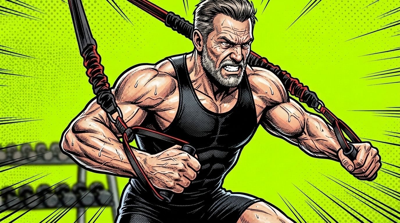 Упражнения с фитнес резинкой для мужчин