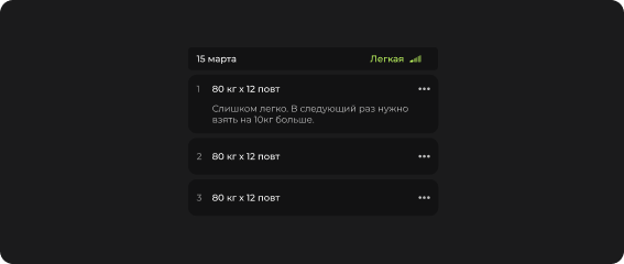 Дневник тренировок для отслеживания прогрессии